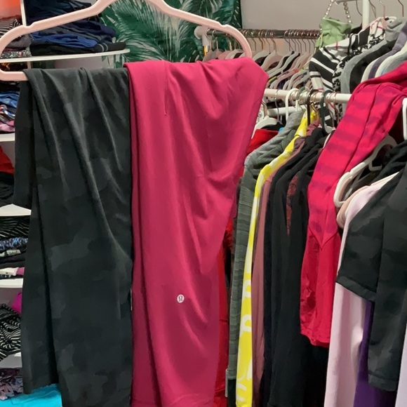 Pants - Lululemon Ruby Red & Camo Align Buttery Soft Leggings